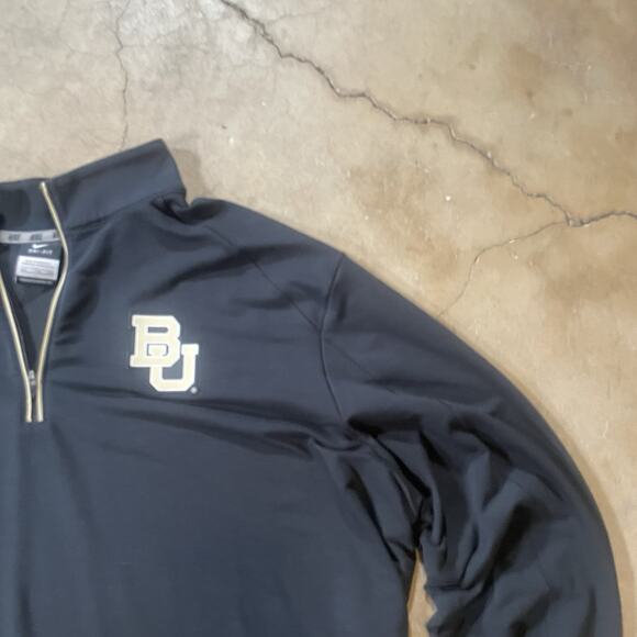 Baylor Bears Sweatshirt Men XL Black Nike Dri Fit NCAA - Picture 3 of 8